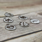 Stainless Steel Cat ID Tags - Engraved Personalized Cat Tags includes up to 4 Lines of Text with Kitty Face Shape
