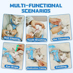 Supet Cat Grooming Hammock, Soft Fabric Nail Clipper Hammock, Self-Adhesive Wrap for Cutting Nails, Quickly Calm Down for Medicine, Teeth Brushing, Ear Cleaning