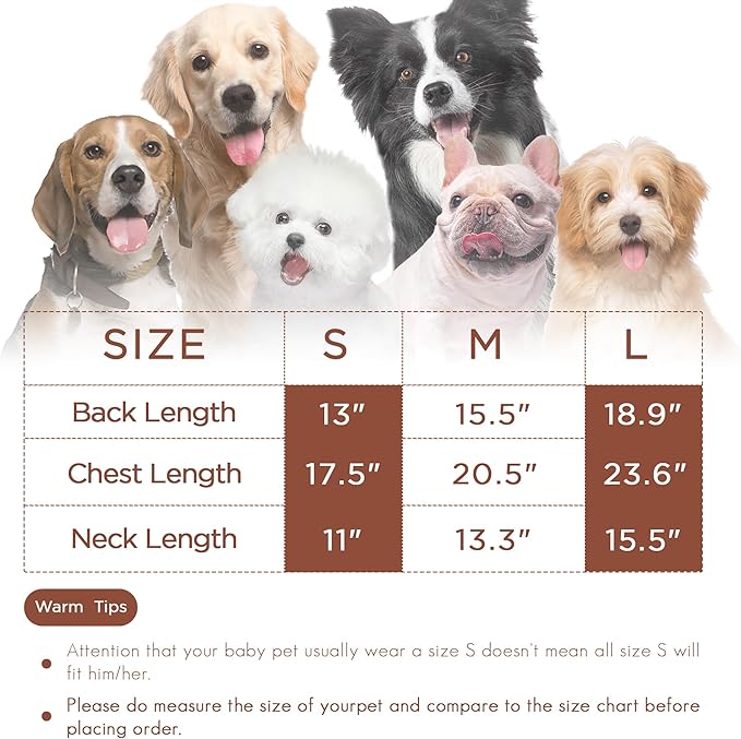 Dog Sweater for Small Medium Dogs & Cats, Classic Turtleneck Knitted Striped Pet Sweater, Warm Winter Soft Christmas Outfit for Boy & Girl Dogs, Medium