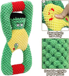 Squeaky Dog Chew Toys for Aggressive Chewers, Dog Toys for Large Medium Small Breed, Indestructible Tough Durable Dogs Toys Interactive Puppy Teeth Clean Natural Rubber(Raccoon & Zombie)