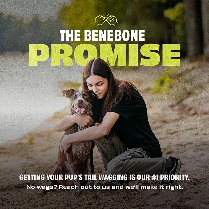 Benebone Natural Rubber Dog Bone Chew Toy, Natural Rubber