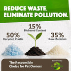 Doggy Do Good Landfill-Friendly Poop Bags | Dog Waste Bags Made with 50% Recycled Plastic + 15% Biobased Material | Unscented, Thick, Leak-Proof, Easy Open | Standard Size | 60 Count