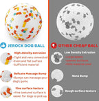 Dog Balls, Indestructible Dog Toy Ball for Aggressive Chewers, Durable High Elasticity Interactive Ball for Training Dog Catch and Fetch, Large Medium Small Dog and Puppies(2.5in, 2pcs)