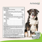 Actistatin Canine Large Dog Soft Chews, 60ct – Patented Extra-Strength Joint, Cartilage, Soft Tissue Supplement: Glucosamine, Chondroitin, Manganese, MSM, L-Carnitine – High Absorption, Fast Results