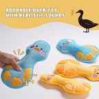 Duck Squeaky Dog Toy, New 2025 Indestructible Dog Toy for Aggressive Chewers, Stuffed Toy with Two Tough Layers, Soft Plush for Comfort and Chewing, Blue