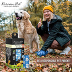 Parisian Pet Ecofriendly Dog Poop Bags Rolls - 160 Count Unscented Poop Bags for Dogs - Leakproof, Extra Thick, 8 Dog Waste Bags Refill Rolls - Blue Doggie Poop Bags - Fits All Dispenser