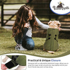 Queenmore Small Dog Sweaters, Soft Fleece Vest Pullover Dog Jacket with Leash Hole, Warm Winter Dogs Clothes Cold Weather Doggy Dachshund Sweater for Small Doggy Cats Boy or Girl (Army Green, S)