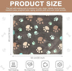 2 Pack Self Warming Cat Bed Self Heating Dog Pad Cat Warming Pad Thermal Pet Mat Washable Reflect Body Heat Removable Cover for Indoor Kittens Puppies Feral Pet(Dog Paw,16 x 20 Inch)