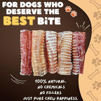 Woofley's Beef Trachea - (6 Inch 100 Pack) - Trachea Treats for Dogs - Natural Source of Glucosamine and Chondrotin for Joint Health - 100% Natural Beef Windpipe for Dogs