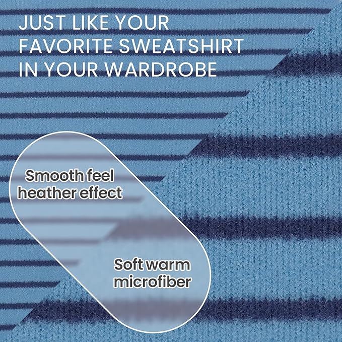 ROZKITCH Dog Shirt for Large Dogs Giant Breeds Sweater Pet Hoodie & Vest, Breathable Cozy Pullover for Stylish & Functional Design BlueStripe 3XL