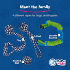 My Pet & Me – Durable Rope Dog Toy for Chewing, Tug of War, and Interactive Play – Perfect for Puppies and Active Dogs (13 Inch, Knotted Dog Rope Toy)