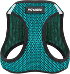 Best Pet Supplies Voyager Step-in Air Harness - All Weather Mesh, Reflective, No Pull Harness for Dogs, Cats - Secure with Hook & Loop Fastener, Buckle, Double D-Rings - Tone, S
