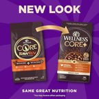 Wellness CORE+ Dry Dog Food with Freeze Dried Pieces, Grain Free, High Protein, Natural, Original Turkey & Chicken Recipe, (10-Pound Bag)