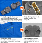 BEAUTYZOO Dog Fleece Vest Sweater Winter Jacket for Small and Medium Large Dogs with D-Ring Leash Cold Weather Coat Hoodie for XS S M Dogs Boy or Girls, Navy Blue XL