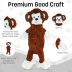 FGA MARKETPLACE Pack of 5 Flat NO Stuffing NO Squeak Plush Dog Toys, Funny Style Will Entertain Your Pet for Hours, Recommended for Small and Medium Dog 21 INCH Long