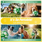 Size 3 Interactive Dog Football with Strap,Green & White, Eye-Catching Paw Design, Ideal Outdoor Training Pet Toy, Perfect Choice for Medium & Large Dogs' Playtime