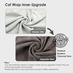 35.4'' Cat Wrap for Cutting Nails, Cat Restraint for Nail Clipping, Cat Swaddle Wrap for Adult Cats, Cat Burrito Wrap Can Be Applied to Cat Nail Trimming, XX-Large, Within 22lbs
