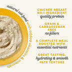 Applaws Vitality Wet Cat Food Paté, Natural Cat Food with Added Vitamins & Minerals, Grain-Free, Carrageenan Free, Chicken Breast Recipe (24 Count, 2.47 oz Cans)