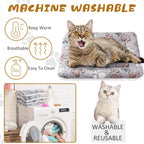 Tuanse 4 Pack Ultra Soft Dog Cat Bed Mat with Cute Prints Reversible Fleece Dog Crate Kennel Pad Cozy Washable Thickened Hamster Guinea Pig Pet Bed Mat for Small Animals(13 x 19 Inches,Light Gray)
