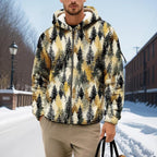 Men's Camouflage Hunting Fleece Lined Hoodie Camo Jackets Zip Up Long Sleeve Casual Winter Coats Hood Outerwear