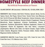 On The Go Dog Food, Chicken Pot Pie Dinner, Turkey Fare Dinner & Homestyle Beef Dinner Variety Pack - 7.5 oz Tray (6 Count), Made in The USA