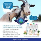 Shepherd Boy Farms Freeze Dried Raw Goats Milk with Probiotics for Dogs & Cats (Classic), High Protein Digestible Goat Milk for Sensitive Stomachs, Food Topper, Dog Camping Essentials - Makes 16 FL OZ