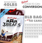 Grandma Lucy's 3 Bears Beef Dog Food - 1lb
