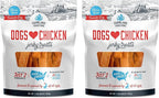 Farmland Traditions Dogs Love Chicken Jerky Dog Treats, Premium Two-Ingredient Dog Jerky with USA-Raised, Human-Grade Chicken & No Antibiotics Ever, 1-Pound Bag (Pack of 2)