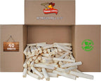 Cowdog Chews Retriever roll 9-10 inch All Natural Rawhide Product (40 Pack)