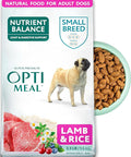 Optimeal Small Breed Dry Dog Food – Small Kibble for Small Dogs, High Protein, Natural Ingredients, Skin & Digestive Support, Premium Balanced Nutrition, European Quality (Lamb & Rice, 3.3 lbs)