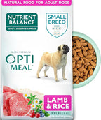 Optimeal Small Breed Dry Dog Food – Small Kibble for Small Dogs, High Protein, Natural Ingredients, Skin & Digestive Support, Premium Balanced Nutrition, European Quality (Lamb & Rice, 3.3 lbs)