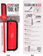Lilly Brush Pro Pet Hair Tool Kit | Pet Hair Remover for Couch, Car Carpet, Car Seat, Auto Interior Detailing Kit, Cat and Dog Hair Remover Tool, Cat Fur Remover, Deep Cleaning Tools