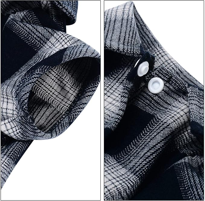 Koneseve Dog Shirt, Pet Plaid Clothes Shirt T-Shirt, Sweater Bottoming Shirt for Small Dog Cat Puppy Grid Adorable Wearing Stylish Cozy Halloween,Christmas Costumes (Blue;3XL)