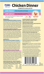 INABA Chicken Dinner for Dogs, Soft Pate Wet Dog Food, Complete & Balanced, 2.4 oz. Pouch, 15 Pouches, Cheese & Salmon Variety