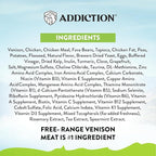 Addiction Viva Venison Grain-Free Dry Cat Food - High Protein, Natural & Hypoallergenic for Sensitive Stomach, Limited Ingredient for Allergy & Weight Management - 4lbs