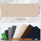 Cat Scratch Furniture Protector - 138" x 13.8" Trimmable Self-Adhesive Cats Claws Scratch Pads, DIY Cat Climbing Couch Protector for Scratch Post Cat Tree Replacement Indoor (Khaki)