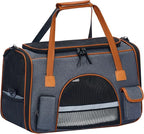 Pesen 18x11x11 Inches Cat Carrier– Fits Pets Up to 16 lbs, Anti-Collapse Design, Multiple Storage Pockets, Cat Carrier Soft Ideal for Medium Cats, Puppy, Rabbits and Other Small Animals