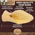 BRUTUS & BARNABY 12 Cow Ears + 15 Gullet Treats, All Natural Whole Dog Treats