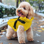 Dog Winter Coat Reflective Water-Resistant Jacket, Fleece Lined Windproof Puppy Coat with Back Zipper & D-Ring, Cold Weather Dog Coats for Small Medium Large Dogs (XXL, Orange)