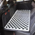 Manificent Non-Slip Pet Bed Mat for Back Seat Extender, Hair Resistant Dog Blanket for Hard Bottom Dog Car Seat Cover, Anti Slip Pet Linner Backseat Cover Black Plaid