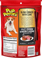 Pup-Peroni Filet Mignon & Bacon Flavor Dog Treats, 5.6 Ounce (Pack of 8)