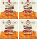 Primal Freeze Dried Dog Food Nuggets, Beef; Complete & Balanced Meal; Also Use as Topper or Treat; Premium, Healthy, Grain Free, High Protein Raw Dog Food, 14 oz (Pack of 4)
