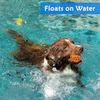 4Pcs Super Bouncy Dog Balls, Fun Indestructible Tennis Balls for Aggressive Chewers, Durable Floating Fetch Toys for Medium and Large Dogs with Lifetime Replacement