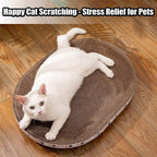 Cat Scratch Pad, 4 Pack Cardboard Cat Scratcher Pad Board Bed Bowl Cat Scratch Bed, Cat Scratcher Bed for Cats Grinding Claw Furniture Protector Indoor