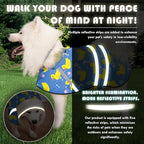 Dog Raincoat, Adjustable Rain Jacket with Hooded Double Layer for Large Medium Small Dogs Puppies, Lightweight Waterproof Rain Coat Poncho with Reflective Stripe Duck Blue,L