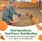 Dig Defence Premium Dog Treats - Carrot & Peanut Butter Gourmet Healthy Dog Treats, All-Natural Ingredients Training Treats for Dogs, 6-Pack