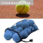 Magicorange Tennis Balls, 12 Pack Advanced Training Tennis Balls Practice Balls, Come with Mesh Bag for Easy Transport, Good for Beginner Training Ball