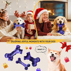 Magicorange Tough Dog Toys, Chew Toys for Aggressive Chewers, Dog Bone Toy Nylon Almost Indestructible Dogs Toy for Teeth Cleaning and Training (Purple)