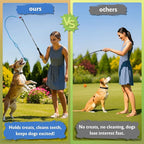 Flirt Pole for Dogs, Tether Tug Outdoor Dog Toy, Interactive Toys for Large Breed & Puppies, Agility Training Equipment, Durable Rope Toy with Chew Ball, Exercise & Training Tool