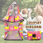Dog Raincoat, Adjustable Rain Jacket with Hooded Double Layer for Large Medium Small Dogs Puppies, Lightweight Waterproof Rain Coat Poncho with Reflective Stripe Duck Pink,XXL